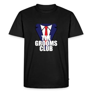 Hommes Enterrement de vie de garçon Groom - T-shirt Premium bio Homme - noir - Devant - Nico (187cm)