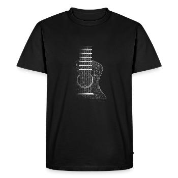 Vintage Guitar Lake Shadow Band Musician Gift Idea - Men's Premium Organic T-Shirt - black - Front - Nico (187cm)
