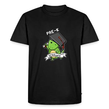Dinosaure pré-K diplômé - cadeau drôle de Graduation - T-shirt Premium bio Homme - noir - Devant - Nico (187cm)