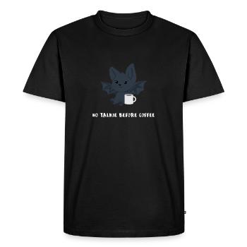 Bat - bat T-shirt - morning muffle - Men's Premium Organic T-Shirt - black - Front - Nico (187cm)