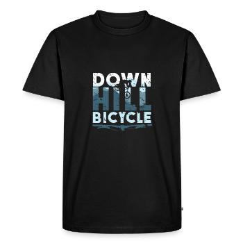 Slopestyle de vélo de descente saute la boue - T-shirt Premium bio Homme - noir - Devant - Nico (187cm)