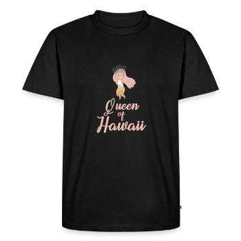 Hawaii Queen - Men's Premium Organic T-Shirt - black - Front - Nico (187cm)