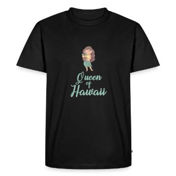 Hawaii Queen Pineapple - Men's Premium Organic T-Shirt - black - Front - Nico (187cm)