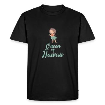 Queen of Hawaii - Männer Premium Bio T-Shirt - Schwarz - Vorne - Nico (187cm)