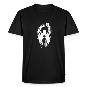 Fitness "Hulk" shirt pour votre entraînement - T-shirt Premium bio Homme - noir - Devant - Nico (187cm)