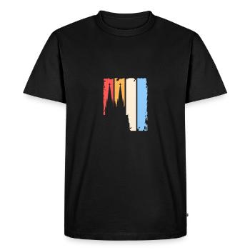 Vinatge Ko ln - T-shirt Premium bio Homme - noir - Devant - Nico (187cm)