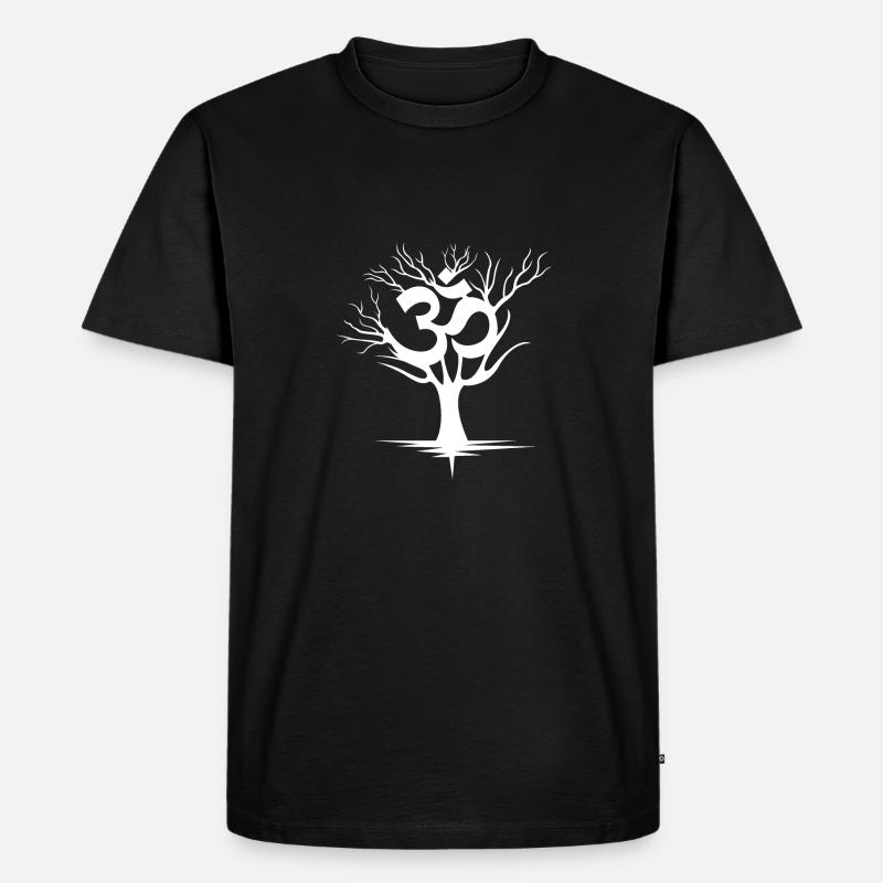 OM - Männer Premium Bio T-Shirt - Schwarz