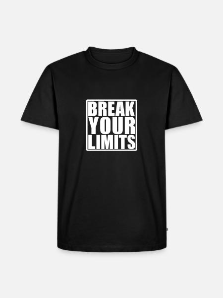 Break your Limits - Men's Premium Organic T-Shirt - black