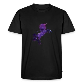 licorne - T-shirt Premium bio Homme - noir - Devant - Nico (187cm)