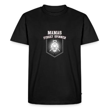 Mama's Fidget Spinner looks funny. Gift. - Men's Premium Organic T-Shirt - black - Front - Nico (187cm)