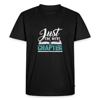 Juste un autre chapitre cadeau disant lire - T-shirt Premium bio Homme - noir - Devant - Nico (187cm)