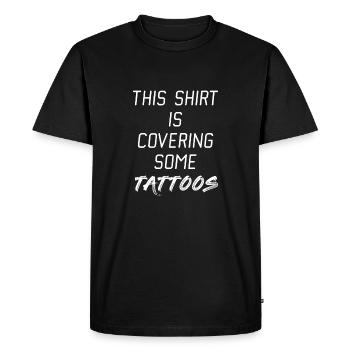TATTOO - T-shirt Premium bio Homme - noir - Devant - Nico (187cm)