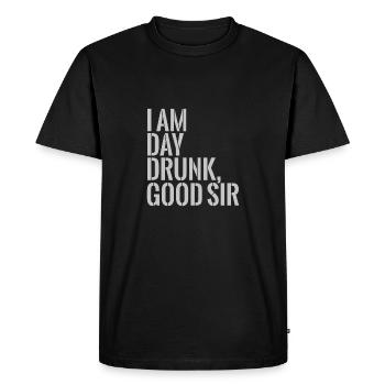 T-shirt Jour de la fête du travail ivre - T-shirt Premium bio Homme - noir - Devant - Nico (187cm)