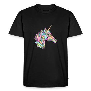 Unicorn v2 Designs par AR - T-shirt Premium bio Homme - noir - Devant - Nico (187cm)