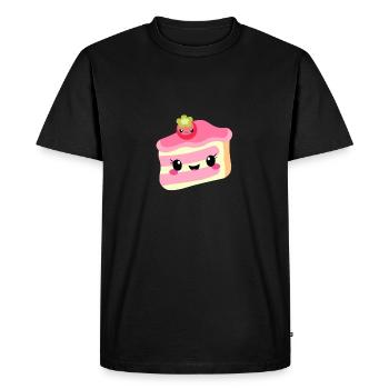 Pie pieces - Men's Premium Organic T-Shirt - black - Front - Nico (187cm)