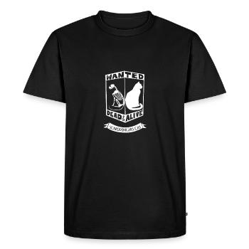 Schrödinger's Cat - Men's Premium Organic T-Shirt - black - Front - Nico (187cm)