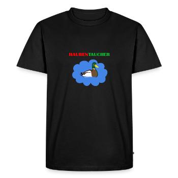 grèbes - T-shirt Premium bio Homme - noir - Devant - Nico (187cm)