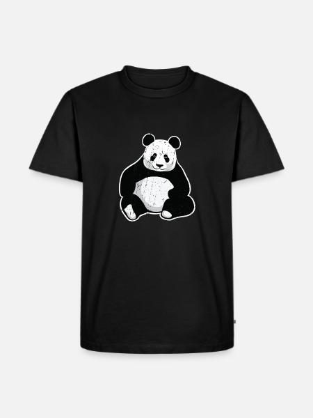 Great Panda Giant Panda - Men's Premium Organic T-Shirt - black