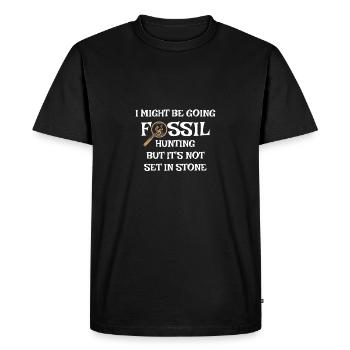 Cadeau de chasse aux fossiles vintage pour les paléontologues, - T-shirt Premium bio Homme - noir - Devant - Nico (187cm)