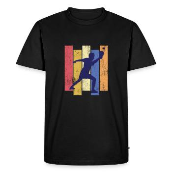 Ping-ping-congs - T-shirt Premium bio Homme - noir - Devant - Nico (187cm)