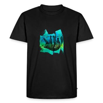 Sloth sloth sloths sloth sloth T Shirt - Men's Premium Organic T-Shirt - black - Front - Nico (187cm)