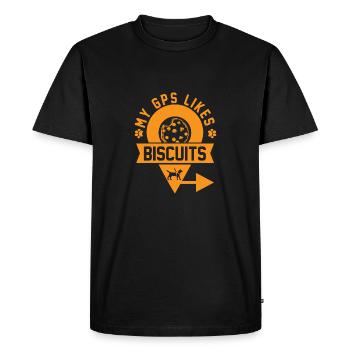 Aveugle Cadeau Drôle Aveuglement Visuel - T-shirt Premium bio Homme - noir - Devant - Nico (187cm)