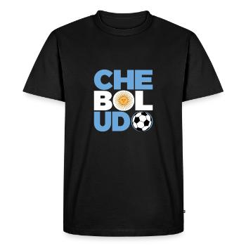 Che Boludo Cadeau Drôle Football Argentine Football - T-shirt Premium bio Homme - noir - Devant - Nico (187cm)