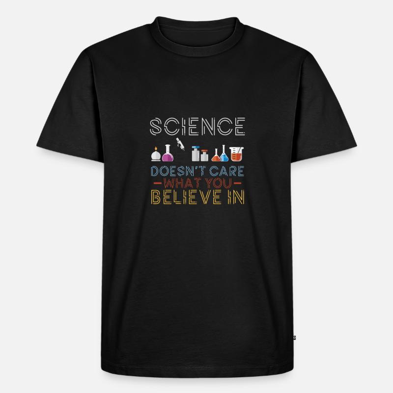 Expériences cadeaux science faits - T-shirt Premium bio Homme - noir