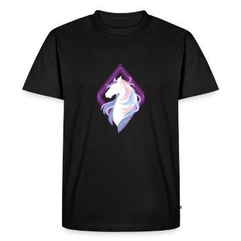 Cheval Poulain Amour des chevaux Cheval Poney Cadeau - T-shirt Premium bio Homme - noir - Devant - Nico (187cm)