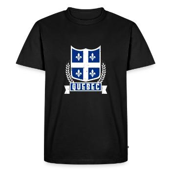 Quebec Canada Vacation Hometown Gifts - Men's Premium Organic T-Shirt - black - Front - Nico (187cm)