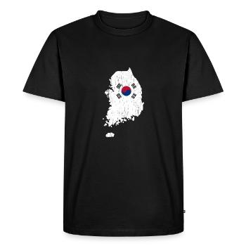 Corée du Nord Drapeau Corée Drapeau Asie Cadeau - T-shirt Premium bio Homme - noir - Devant - Nico (187cm)