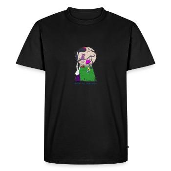 We’re All Mad Here - Trou de serrure - T-shirt Premium bio Homme - noir - Devant - Nico (187cm)