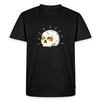Cat In A Skull Kitty Skeleton Cat Lover - T-shirt Premium bio Homme - noir - Devant - Nico (187cm)