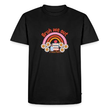 Bruh nous sortons les enseignants fin d’école enfants enseignant - T-shirt Premium bio Homme - noir - Devant - Nico (187cm)