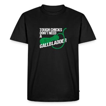OP Gallbladder Removes Bile - Men's Premium Organic T-Shirt - black - Front - Nico (187cm)