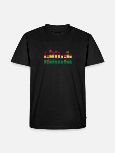 equalizer - Männer Premium Bio T-Shirt - Schwarz
