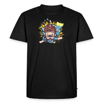 Diver Diver Snorkeling - Men's Premium Organic T-Shirt - black - Front - Nico (187cm)