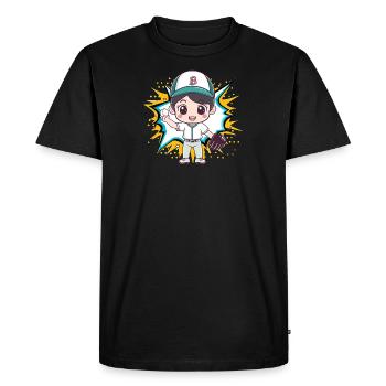 Baseball Battes de baseball - T-shirt Premium bio Homme - noir - Devant - Nico (187cm)