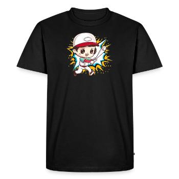 Baseball Battes de baseball Joueurs de baseball - T-shirt Premium bio Homme - noir - Devant - Nico (187cm)