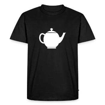 TEAPOT - Men's Premium Organic T-Shirt - black - Front - Nico (187cm)