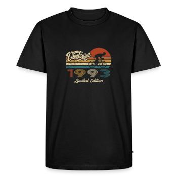 30 Anniversaire 1993 Vintage Retro Cycliste - T-shirt Premium bio Homme - noir - Devant - Nico (187cm)