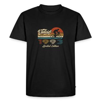 30 Anniversaire 1993 Vintage Retro Cycliste - T-shirt Premium bio Homme - noir - Devant - Nico (187cm)