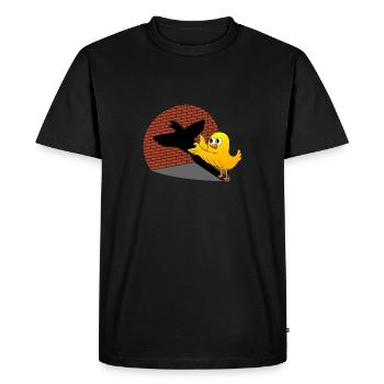 Bird Shadow Figure Shadow Picture Shadow Play - Men's Premium Organic T-Shirt - black - Front - Nico (187cm)