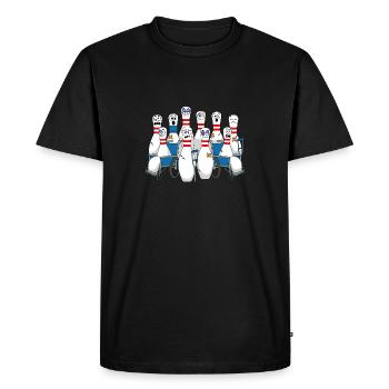 Bowler Sport Hobby Quille de bowling - T-shirt Premium bio Homme - noir - Devant - Nico (187cm)
