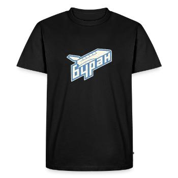 Bourane URSS Russie soviétique Cosmos - T-shirt Premium bio Homme - noir - Devant - Nico (187cm)