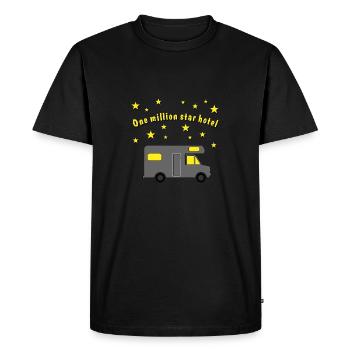 one million star hotel - T-shirt Premium bio Homme - noir - Devant - Nico (187cm)