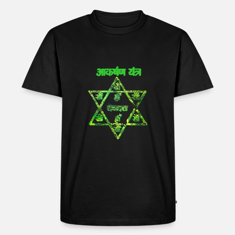 akarshan yantra e 35 - Männer Premium Bio T-Shirt - Schwarz