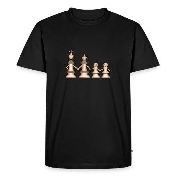 Chess Family Chess Piece Funny Chess Player Gift - T-shirt Premium bio Homme - noir - Devant - Nico (187cm)