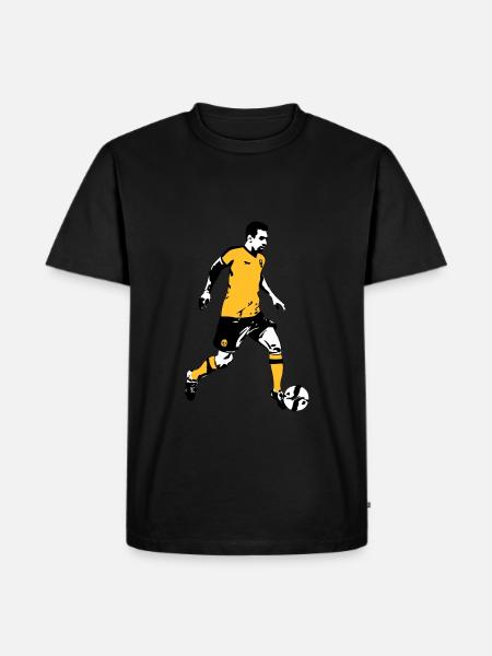 Fussball - Soocer - Männer Premium Bio T-Shirt - Schwarz