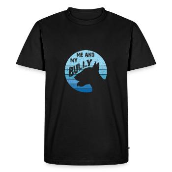 Bully | Bull Terrier | Miniature bull terrier - Men's Premium Organic T-Shirt - black - Front - Nico (187cm)